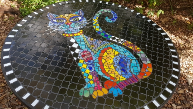 cat table mosaic ozmosaics